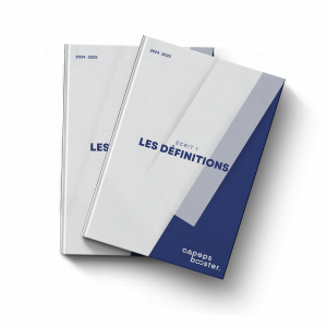 Les définitions Ecrit 1